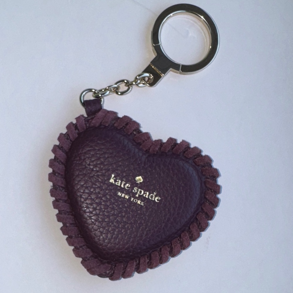 Kate Spade Plum Heart Key Chain